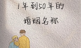 1一50年都是什么婚？每年结婚纪念日名称大全