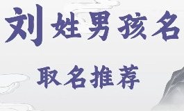 刘姓取名字大全男孩，寓意深刻又好听的名字推荐