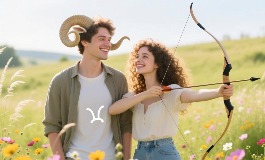 白羊男和射手女的完美配对，星座爱情指南