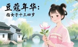 豆蔻年华是指多少岁？了解古人对女子年纪的称谓