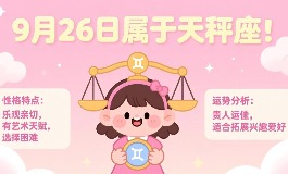 9月26日是什么星座？详细分析天秤座的性格与运势
