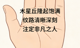 木星丘有这些特征，注定是非凡之人